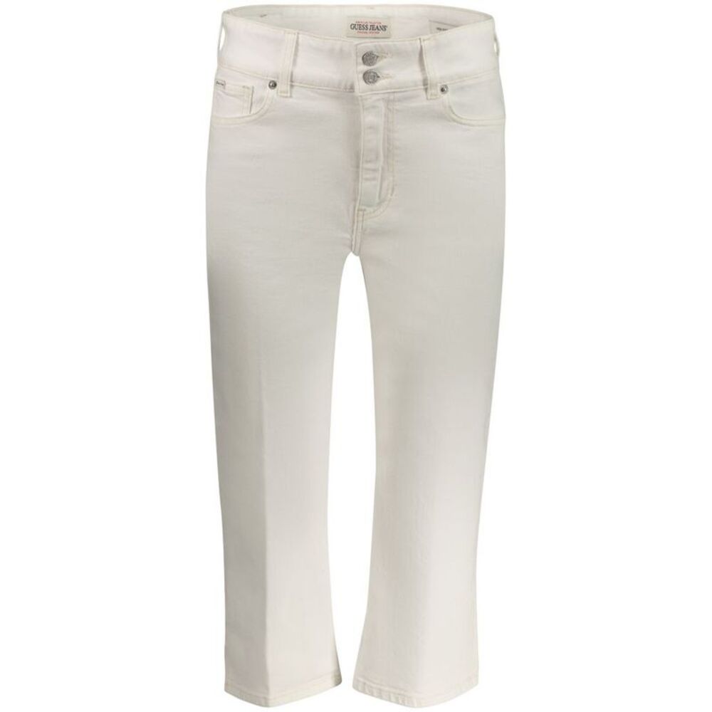 Guess Jeans Bianco Cotton Women Women's Capri